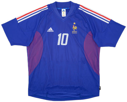 Camisola Retro 2002-04 France Home Shirt Zidane #10