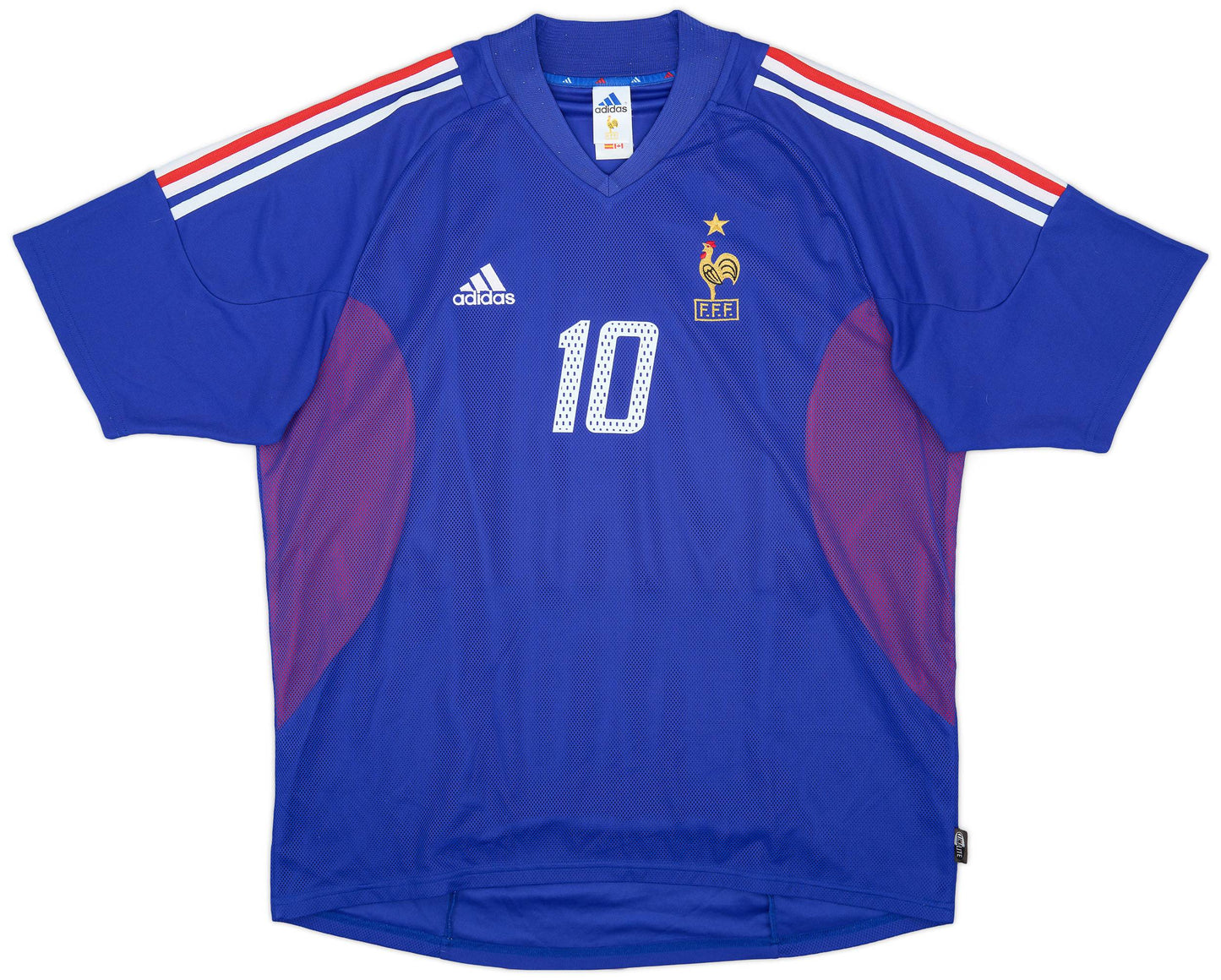 Camisola Retro 2000-02 France Home Shirt Zidane #10