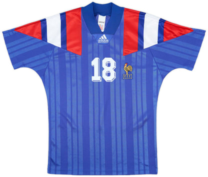 Camisola Retro 1992-94 France Home Shirt Cantona #18