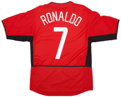 Camisola Retro 2002-04 Manchester United Home Shirt Ronaldo #7