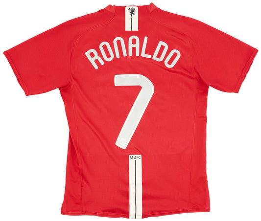 Camisola Retro 2007-09 Manchester United Home Shirt Ronaldo #7