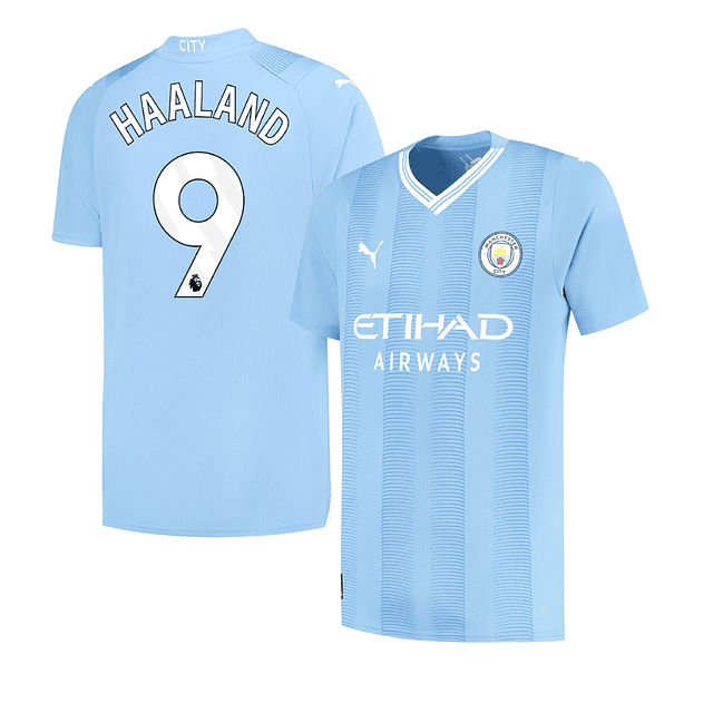 Camisola Principal Manchester City 23/24 - Haaland 9