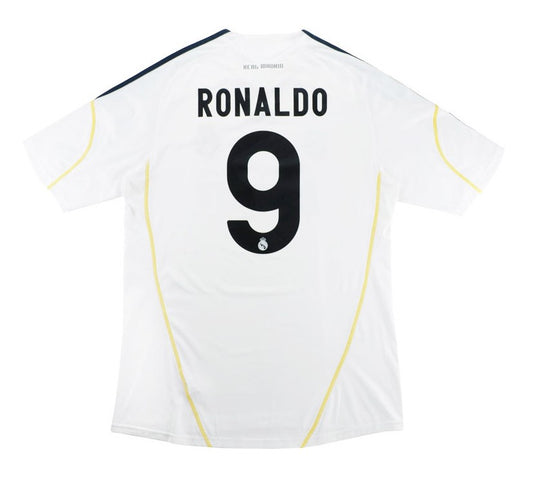 Camisola Retro 2009-10 Real Madrid Home Shirt Ronaldo #9