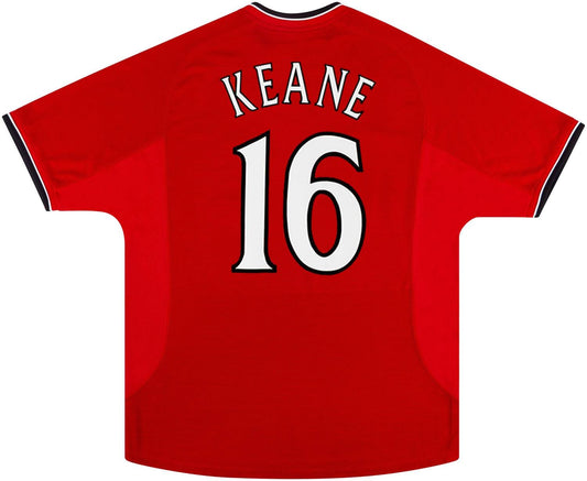 Camisola Retro 2000-02 Manchester United Home Shirt Keane #16