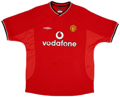 Camisola Retro 2000-02 Manchester United Home Shirt Keane #16