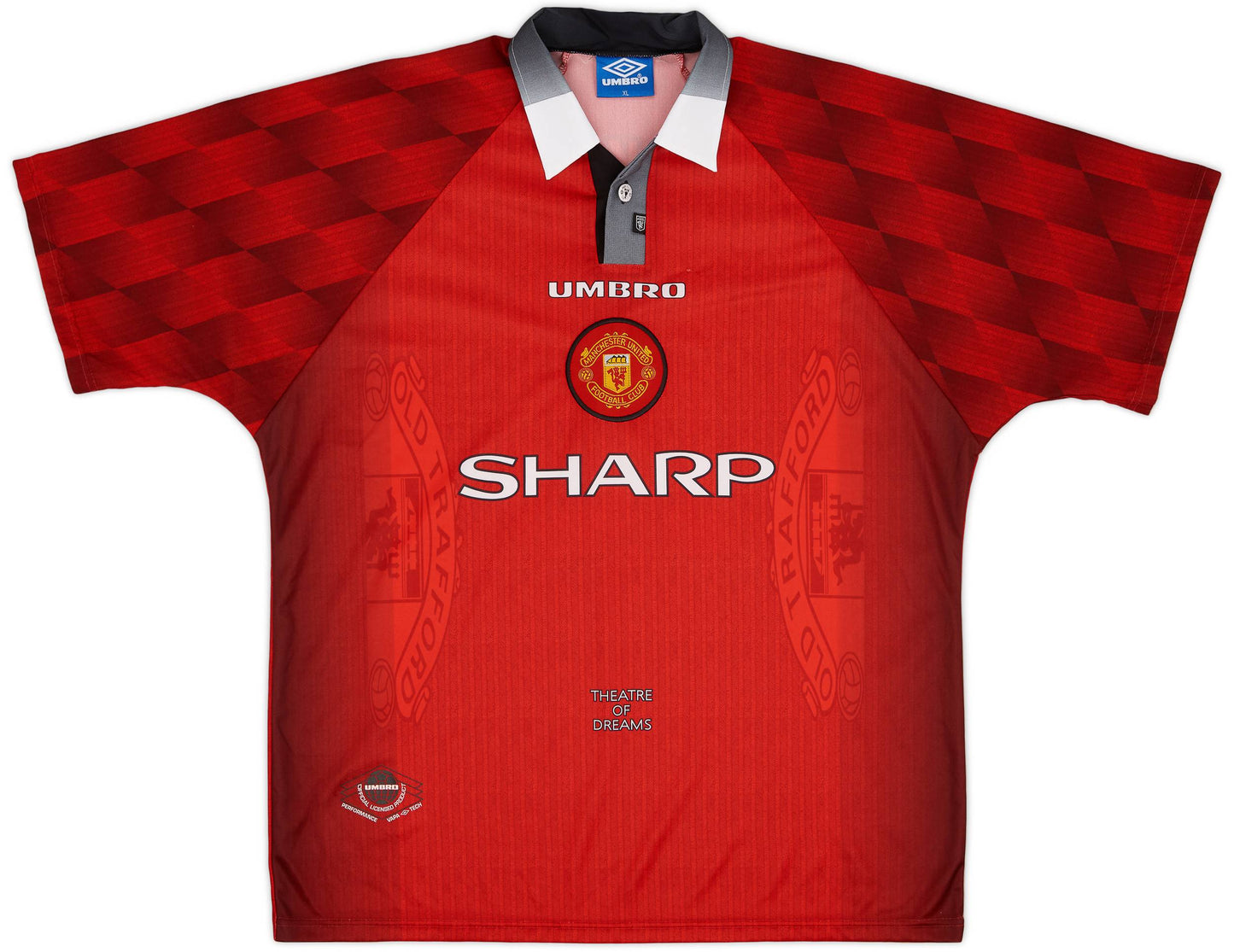 Camisola Retro 1996-98 Manchester United Home Shirt Cantona #7