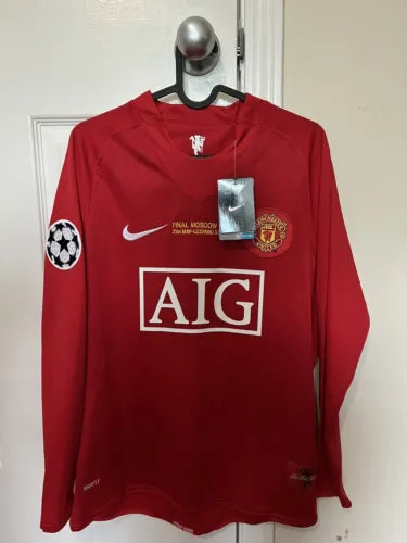 Camisola Retro 2008 UCL Final Manchester United Nike Long Sleeve Jersey