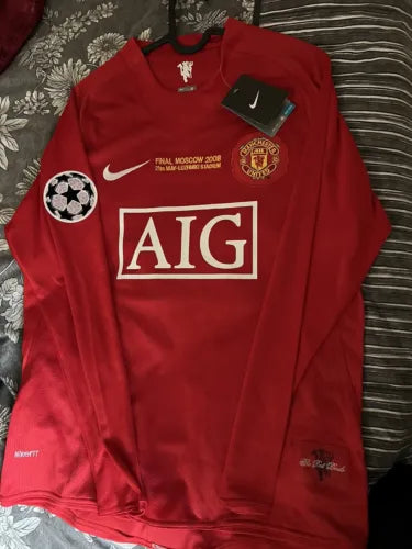 Camisola Retro 2008 UCL Final Manchester United Nike Long Sleeve Jersey